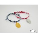 Bracelet liberty & médaille Vierge Miraculeuse